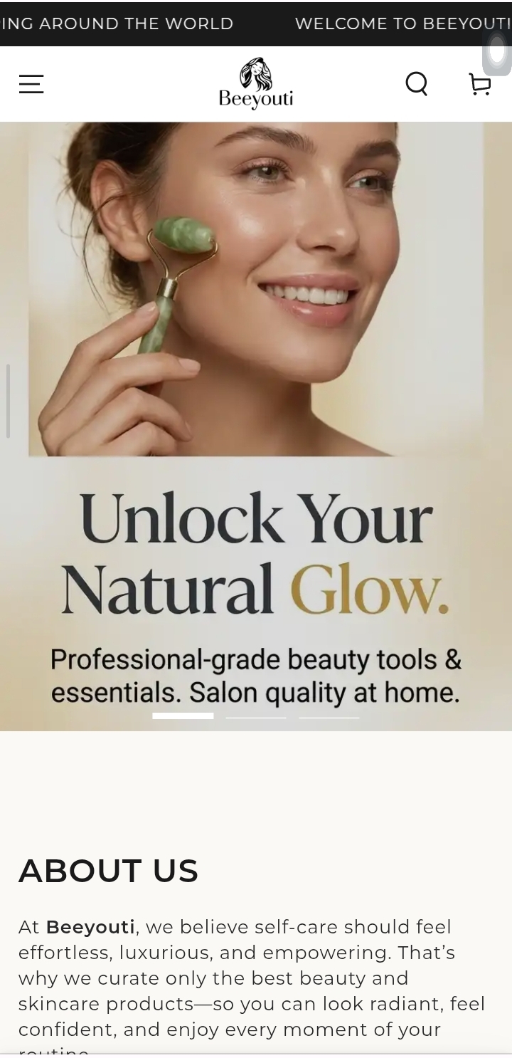 BeeYouti Shopify store